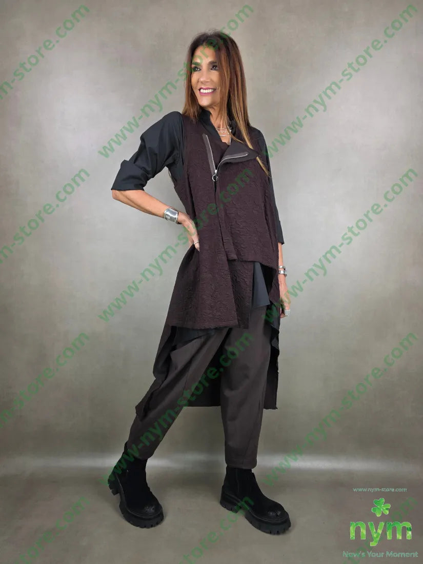 gilet lunghissimo lavorazione tre D 58pl37vi3ea2acr CAPOSPALLA