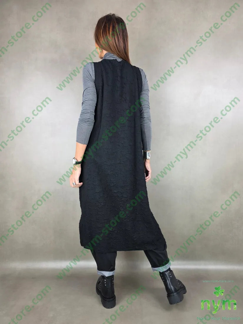 gilet lunghissimo lavorazione tre D 58pl37vi3ea2acr CAPOSPALLA