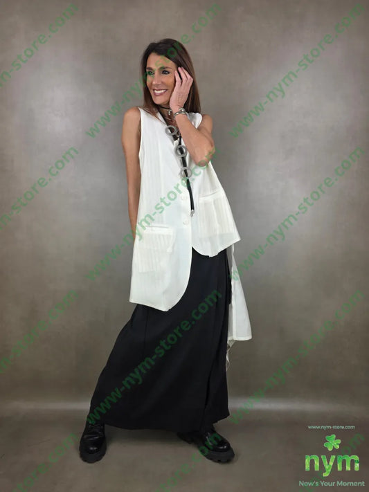 gilet lungo coda trasparente t185ly15plt2100co CAPOSPALLA