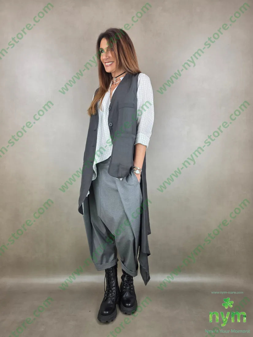 gilet lungo coda trasparente t185ly15plt2100co CAPOSPALLA