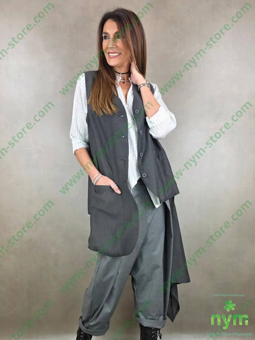 gilet lungo coda trasparente t185ly15plt2100co CAPOSPALLA