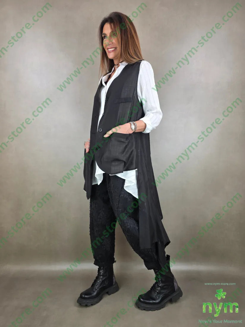 gilet lungo coda trasparente t185ly15plt2100co CAPOSPALLA