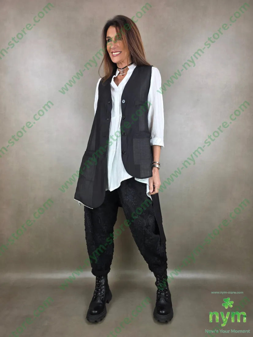 gilet lungo coda trasparente t185ly15plt2100co CAPOSPALLA