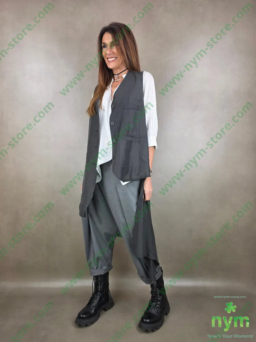 gilet lungo coda trasparente t185ly15plt2100co CAPOSPALLA