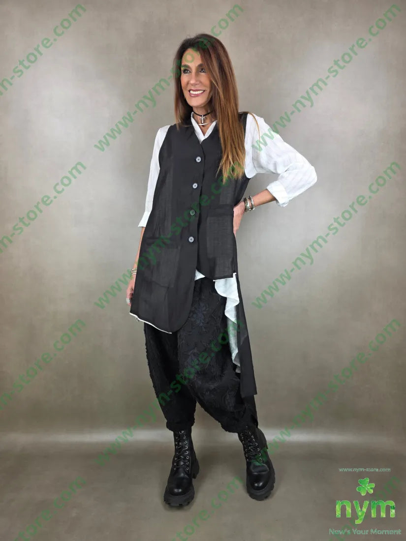 gilet lungo coda trasparente t185ly15plt2100co CAPOSPALLA