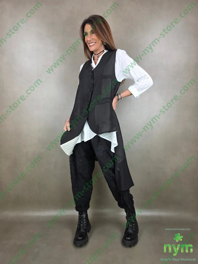 gilet lungo coda trasparente t185ly15plt2100co CAPOSPALLA