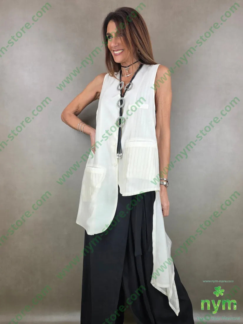 gilet lungo coda trasparente t185ly15plt2100co CAPOSPALLA