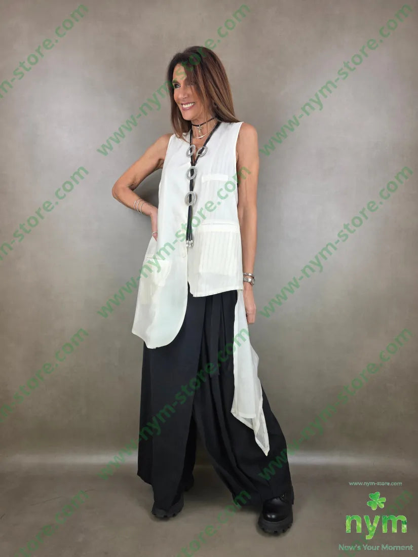 gilet lungo coda trasparente t185ly15plt2100co CAPOSPALLA