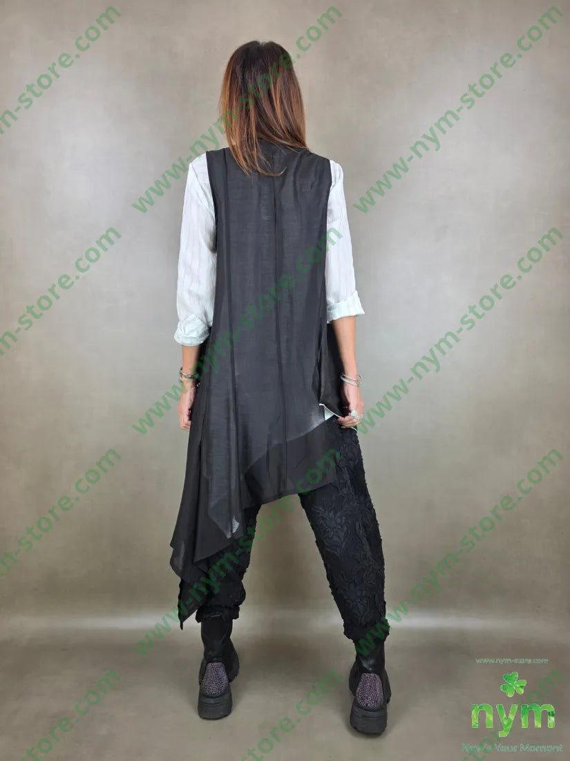 gilet lungo coda trasparente t185ly15plt2100co CAPOSPALLA