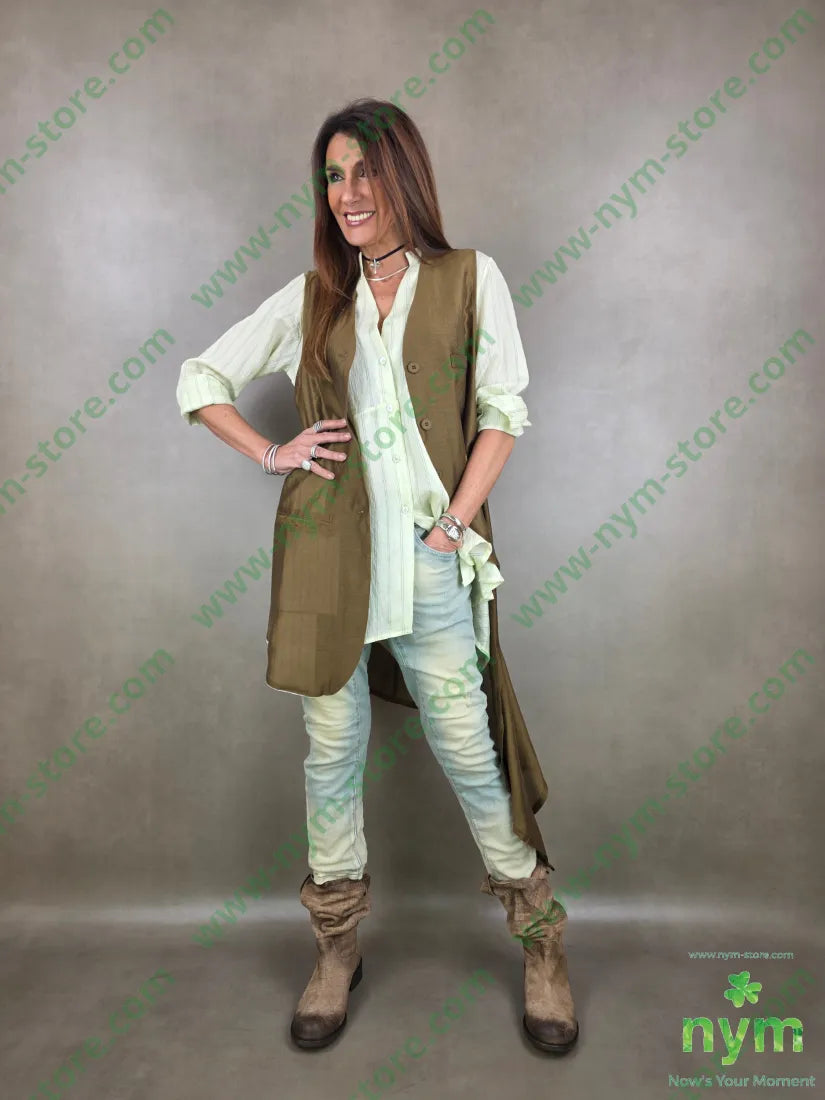 gilet lungo coda trasparente t185ly15plt2100co CAPOSPALLA