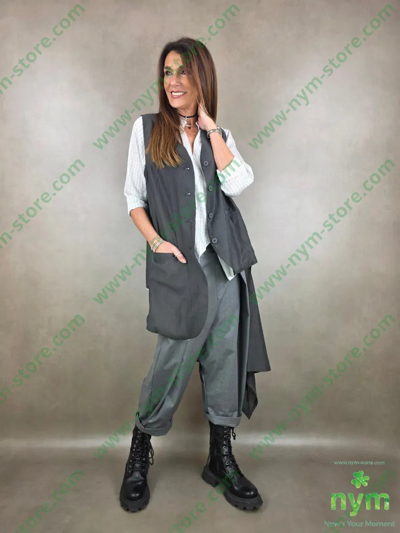 gilet lungo coda trasparente t185ly15plt2100co CAPOSPALLA