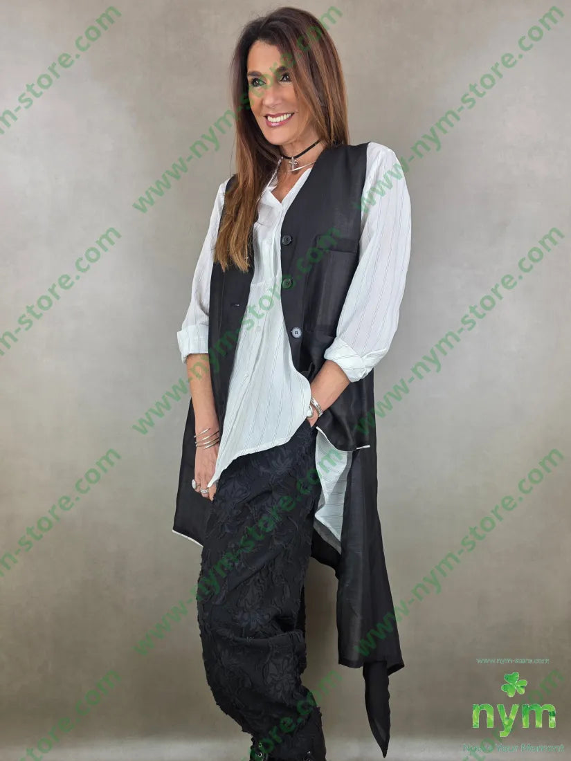 gilet lungo coda trasparente t185ly15plt2100co CAPOSPALLA