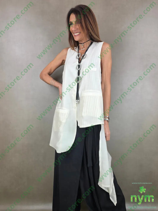 gilet lungo coda trasparente t185ly15plt2100co CAPOSPALLA