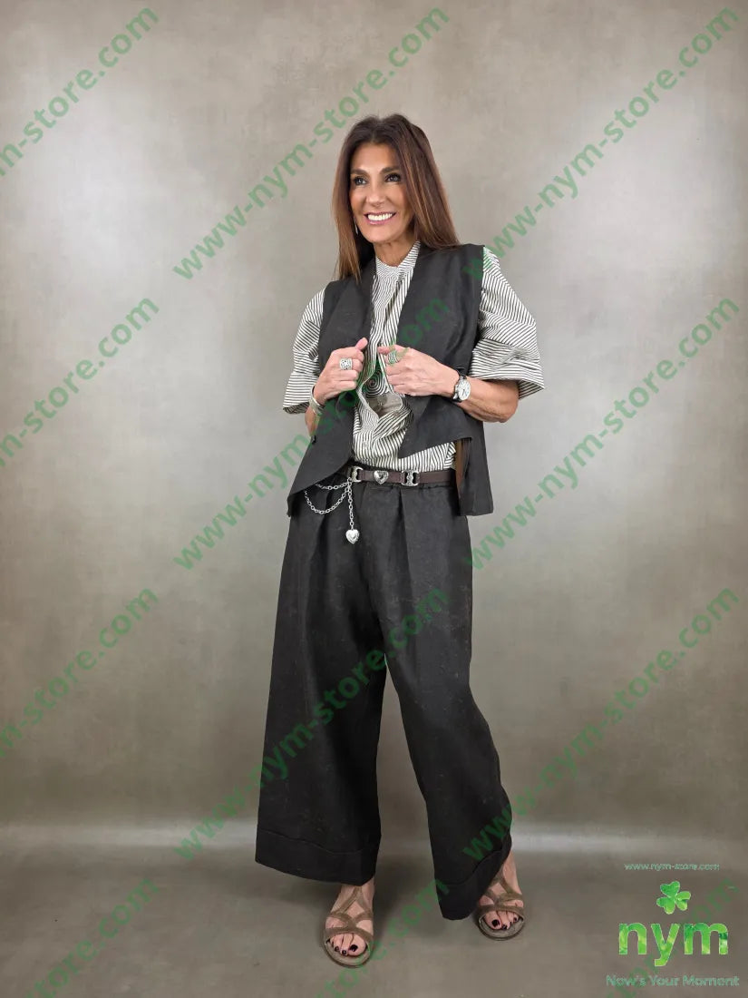 gilet lyoncell effetto pelle invecchiata 93ly7li - U / MARRONE / PE26 - CAPOSPALLA