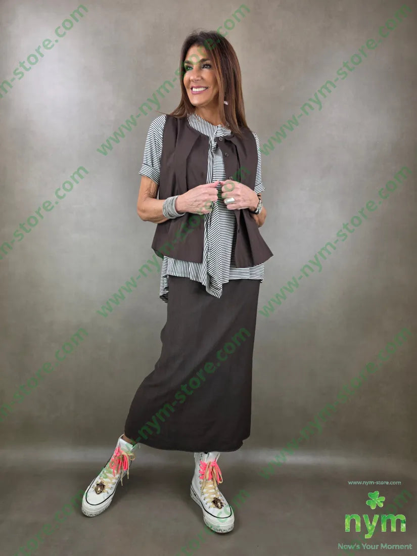 gilet popeline con sormonto 100co CAPOSPALLA