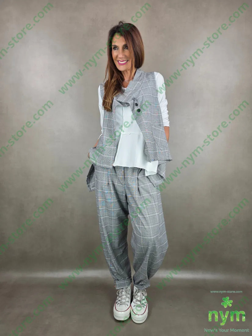 gilet principe due tasche 63pl34vi3ea U / GRIGIO C. / PE26 CAPOSPALLA