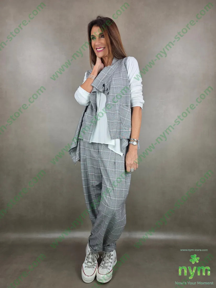 gilet principe due tasche 63pl34vi3ea U / GRIGIO C. / PE26 CAPOSPALLA