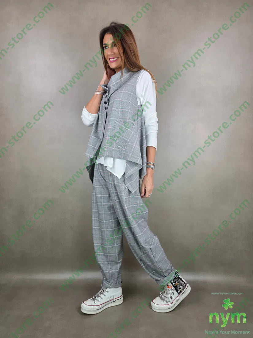 gilet principe due tasche 63pl34vi3ea U / GRIGIO C. / PE26 CAPOSPALLA