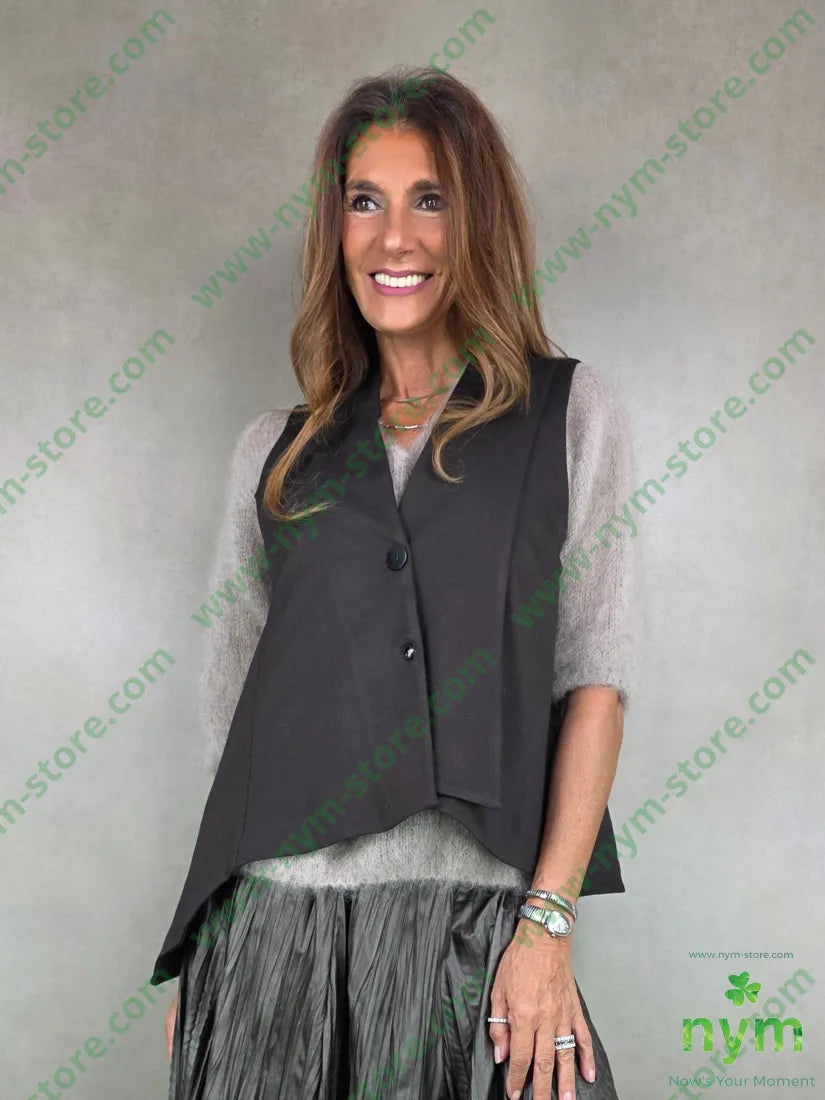 gilet punto mi due bottoni 65vi30ny5ea U / MARRONE / AI25 CAPOSPALLA