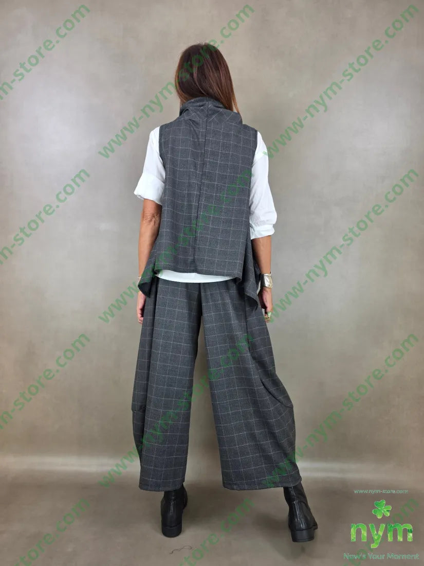 gilet quadro 63pl34vi2ea - U / ANTRACITE / AI26 - CAPOSPALLA
