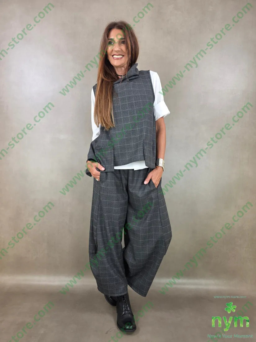 gilet quadro 63pl34vi2ea - U / ANTRACITE / AI26 - CAPOSPALLA