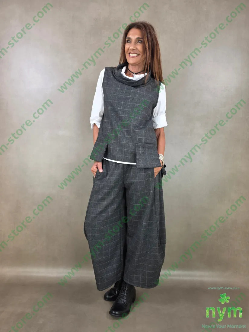 gilet quadro 63pl34vi2ea - U / ANTRACITE / AI26 - CAPOSPALLA