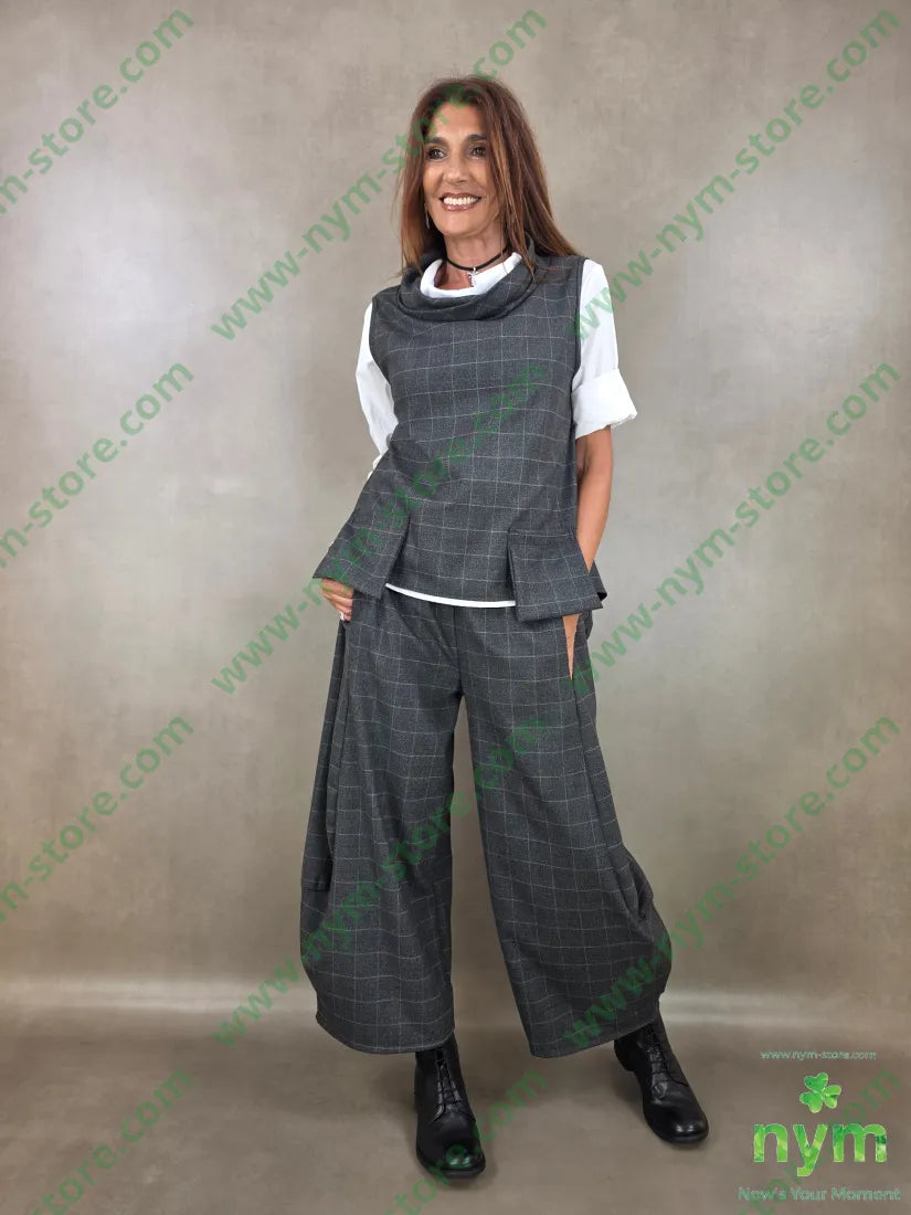 gilet quadro 63pl34vi2ea - U / ANTRACITE / AI26 - CAPOSPALLA