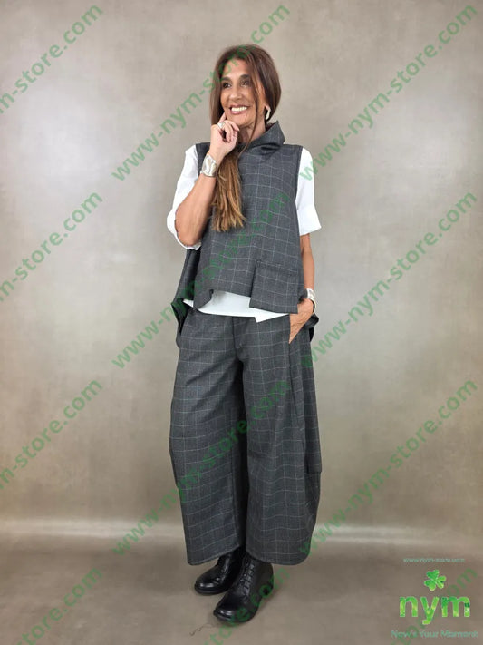 gilet quadro 63pl34vi2ea - U / ANTRACITE / AI26 - CAPOSPALLA