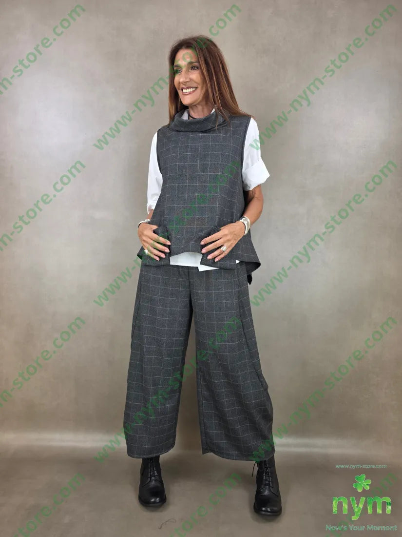 gilet quadro 63pl34vi2ea - U / ANTRACITE / AI26 - CAPOSPALLA