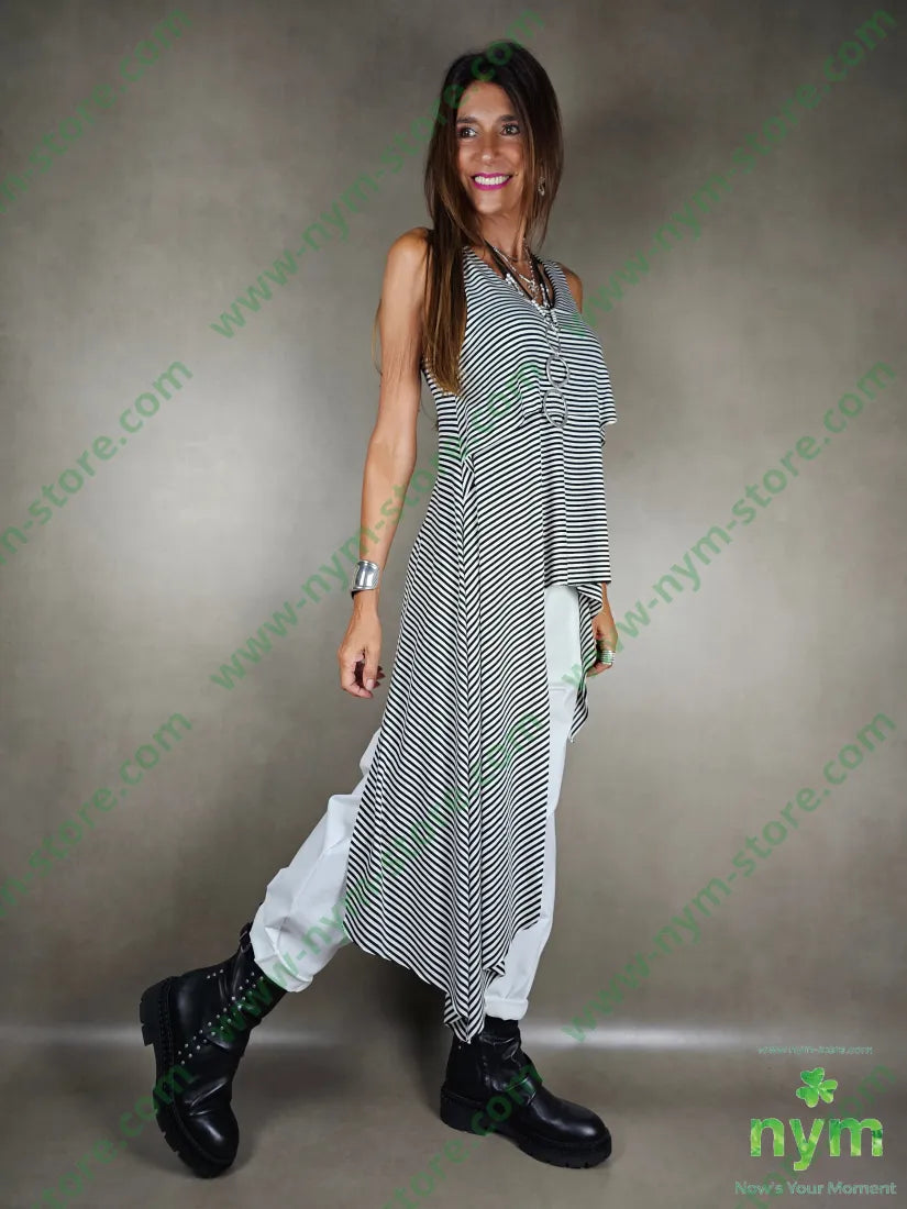 gilet riga lunghissimo lato viscosa 94vi6ea U / NERO / AI25 CAPOSPALLA