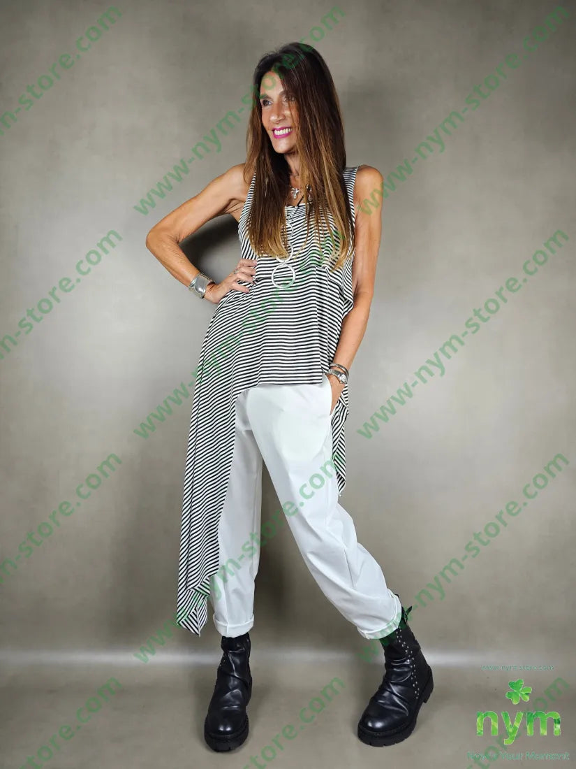 gilet riga lunghissimo lato viscosa 94vi6ea U / NERO / AI25 CAPOSPALLA