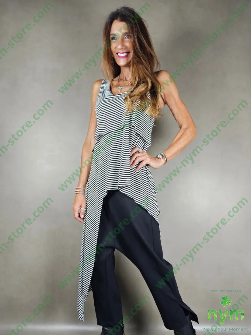 gilet riga lunghissimo lato viscosa 94vi6ea U / NERO / AI25 CAPOSPALLA