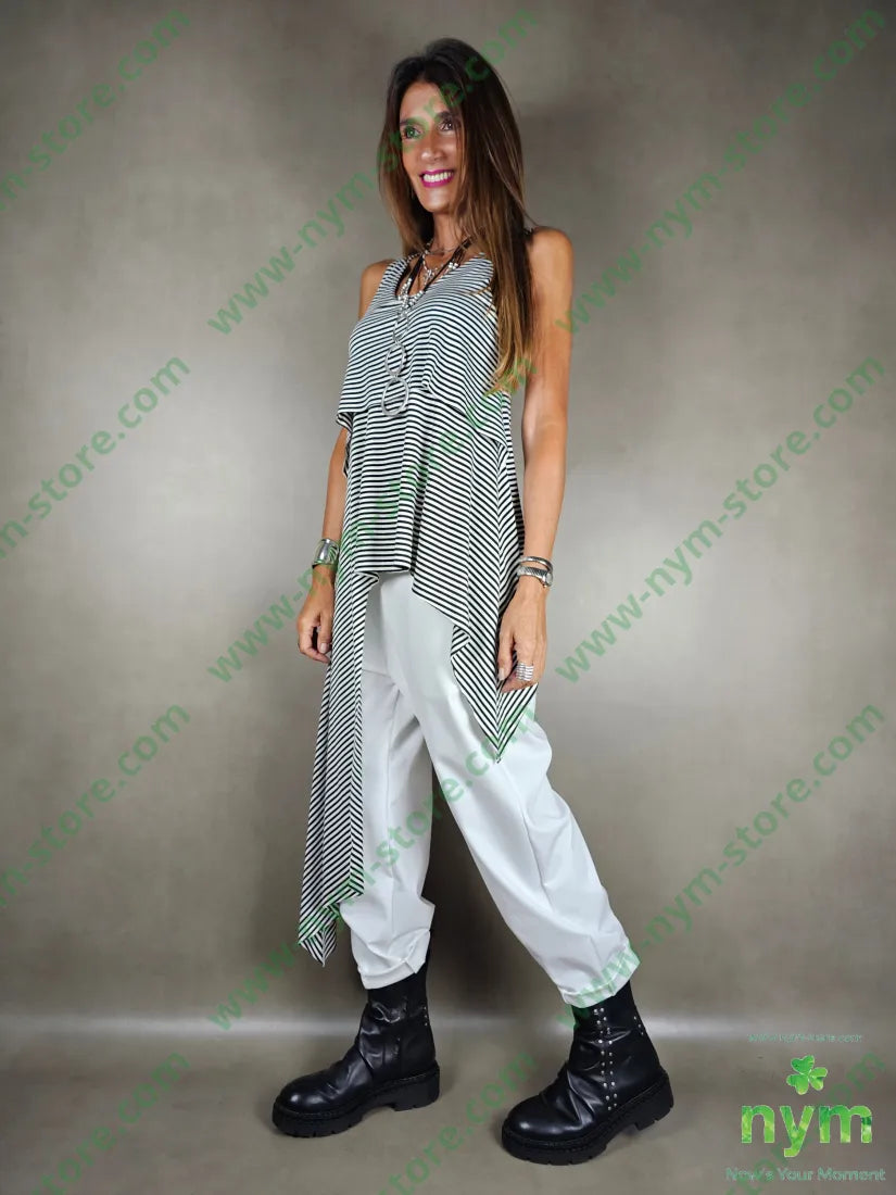 gilet riga lunghissimo lato viscosa 94vi6ea U / NERO / AI25 CAPOSPALLA