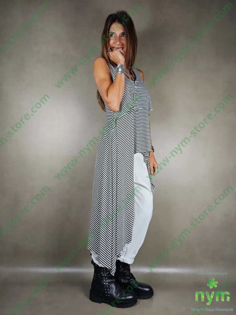 gilet riga lunghissimo lato viscosa 94vi6ea U / NERO / AI25 CAPOSPALLA