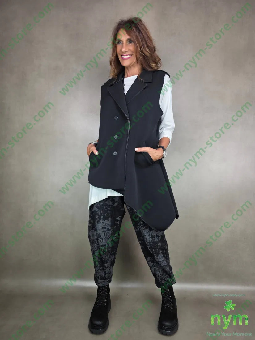 gilet scuba doppiato 95pl5ea U / NERO / AI25 CAPOSPALLA