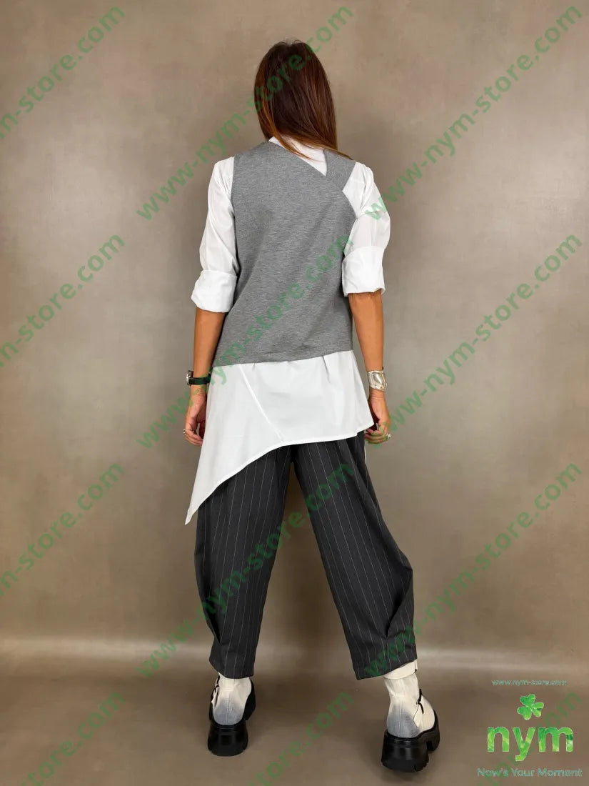 gilet spalla diversa punto milano g 60vi35pa5ea - U / GRIGIO C. / AI26 - CAPOSPALLA
