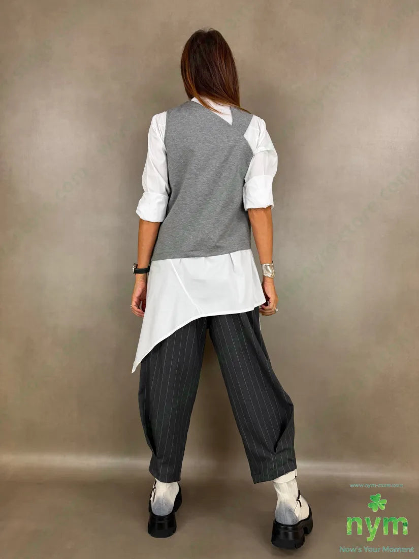gilet spalla diversa punto milano g 60vi35pa5ea - U / GRIGIO C. / AI26 - CAPOSPALLA