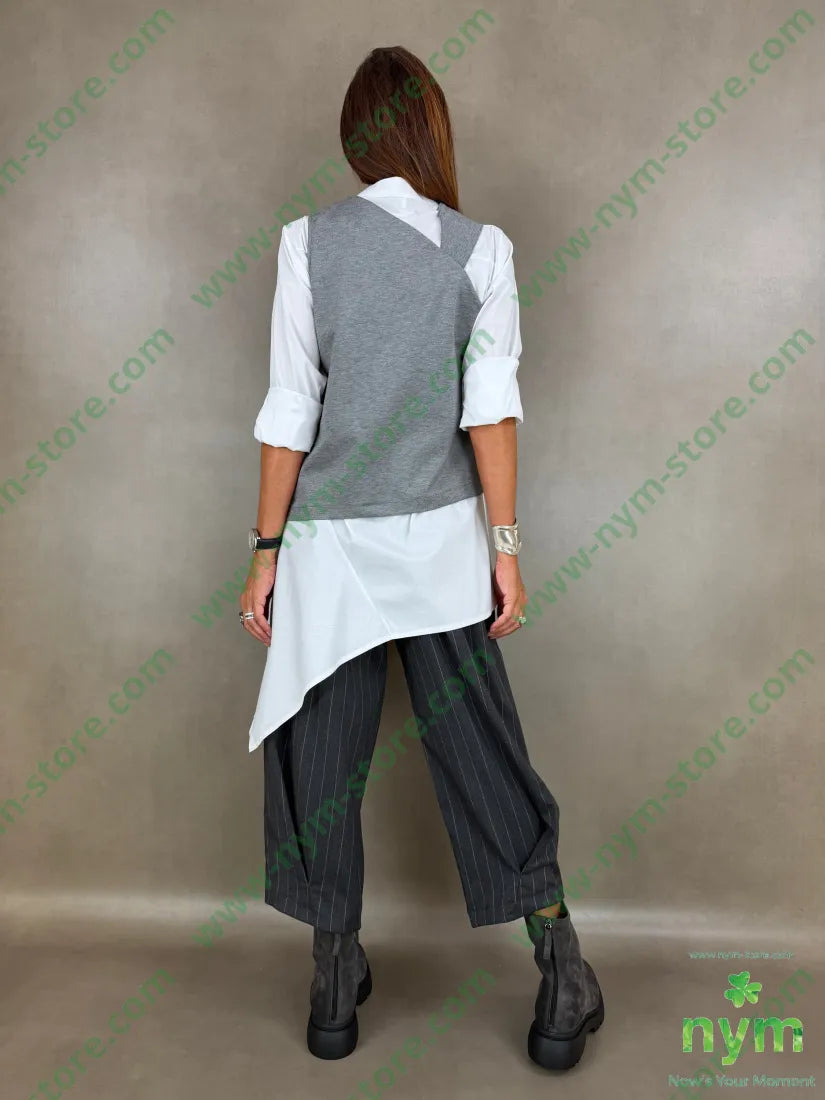 gilet spalla diversa punto milano g 60vi35pa5ea - U / GRIGIO C. / AI26 - CAPOSPALLA