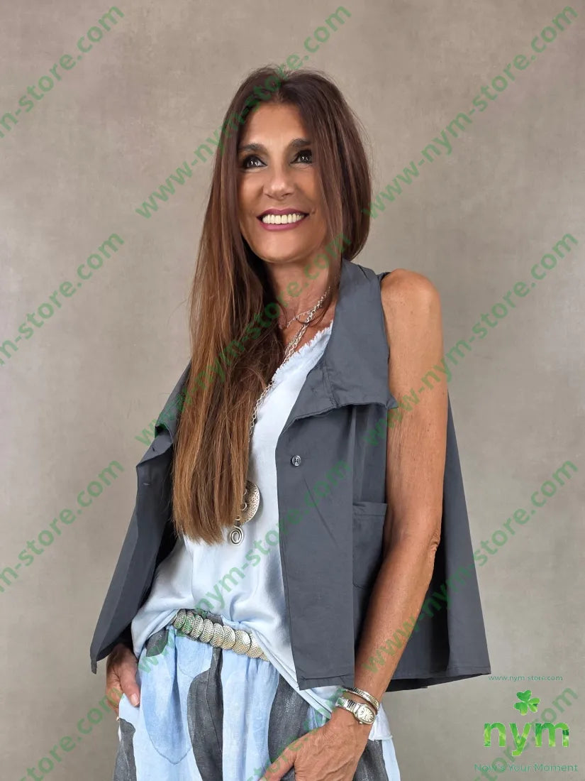 gilet tela vela a trapezio 100co - CAMICIA
