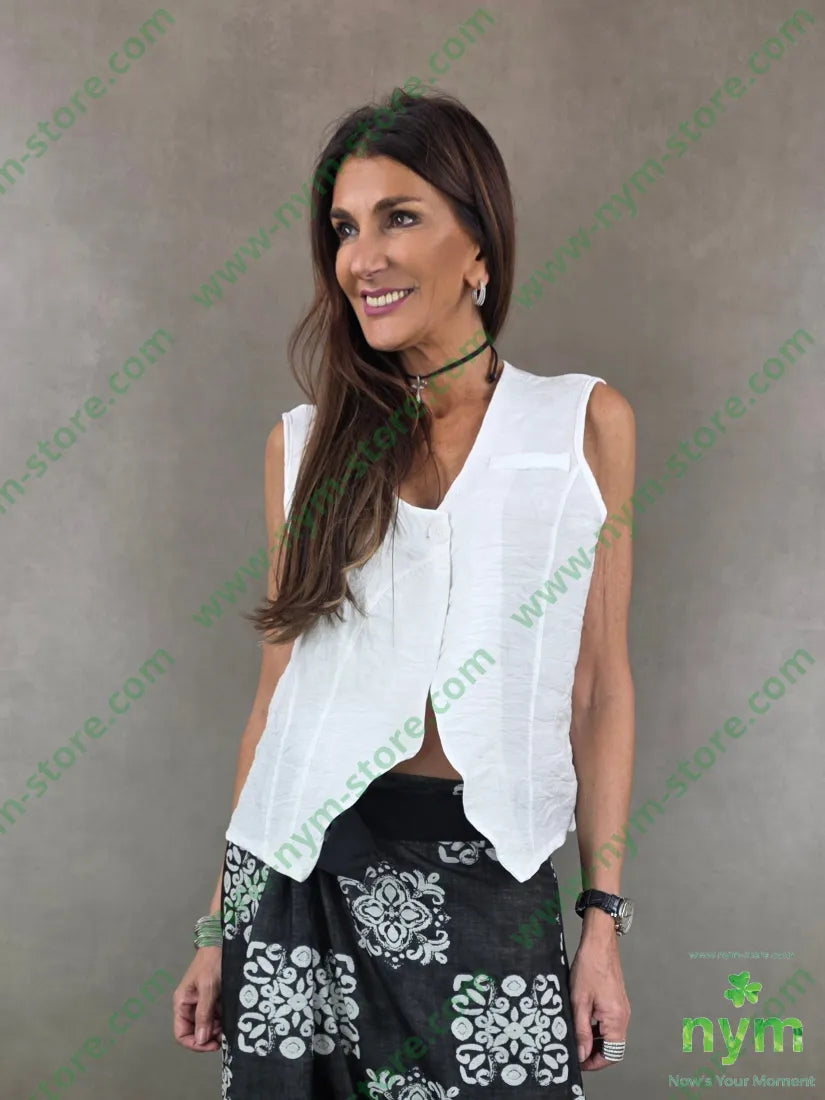 gilet tessuto cloud 70vi15li15ny U / PANNA / PE26 CAPOSPALLA