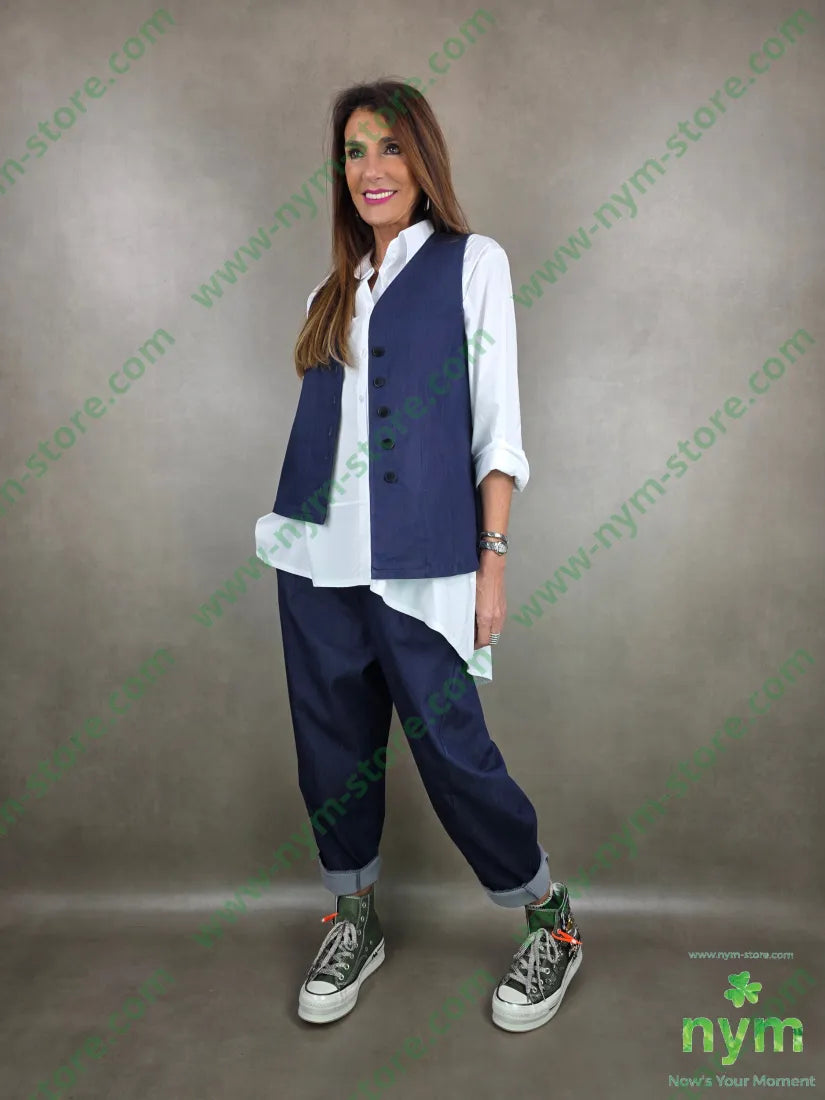 gilet tessuto denim irregolare 79vi19ny2ea U / DENIM / PE26 CAPOSPALLA