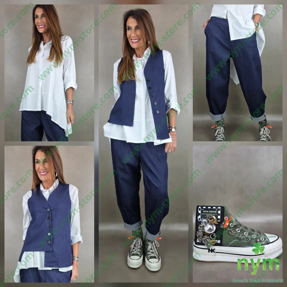 gilet tessuto denim irregolare 79vi19ny2ea U / DENIM / PE26 CAPOSPALLA