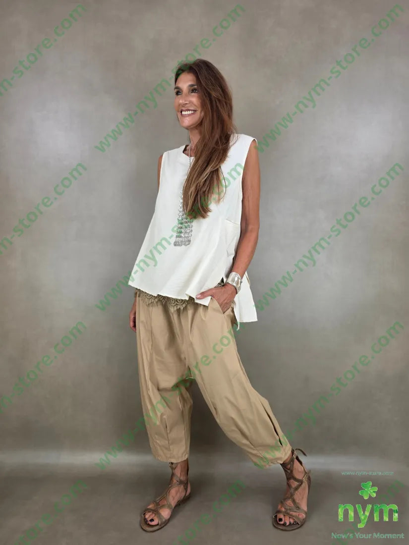 gilet tessuto martellato 87co13ny - U / SABBIA / PE26 - CAPOSPALLA
