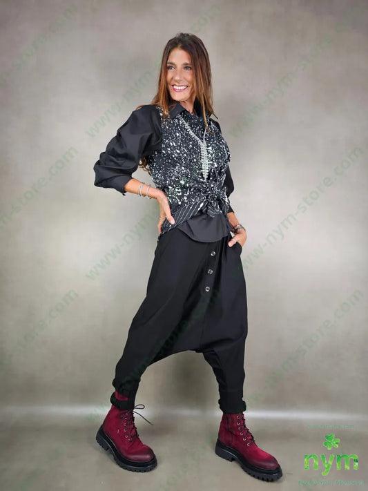 gilet tessuto motivo bucato 53pl46co1ea CAPOSPALLA