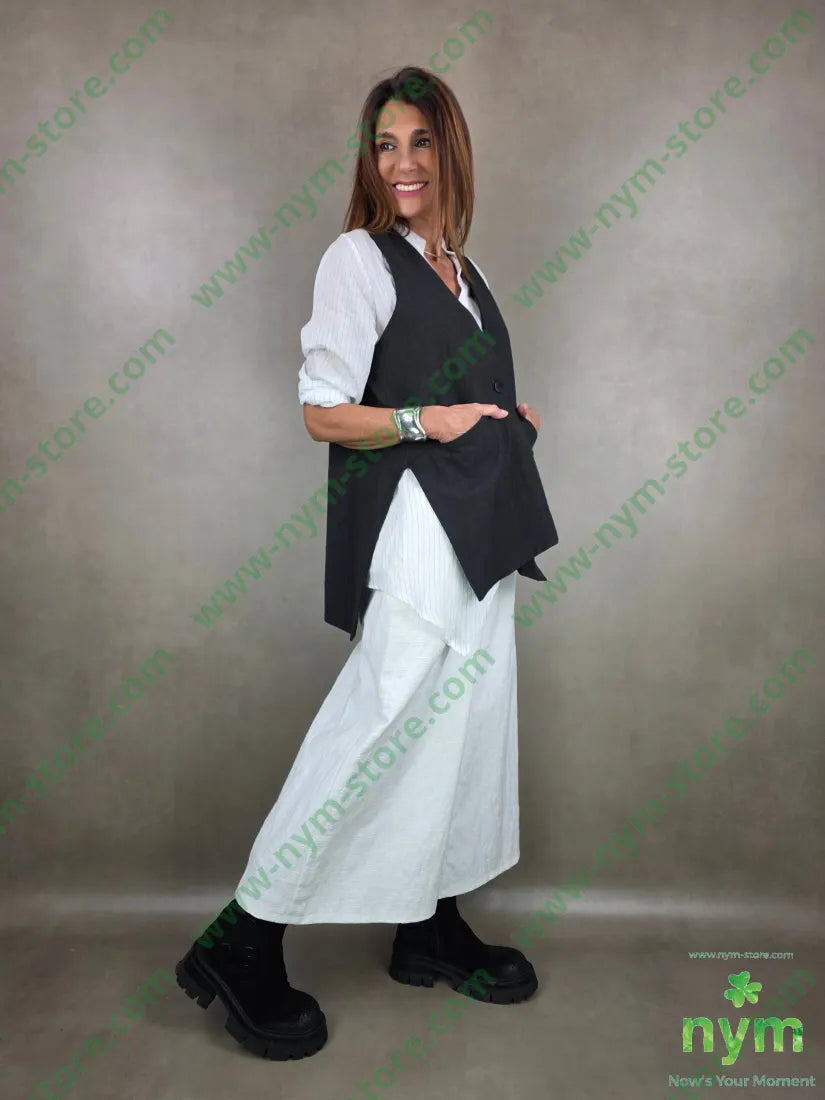 gilet trapezio interno ricamo 50pl30ny20co CAPOSPALLA