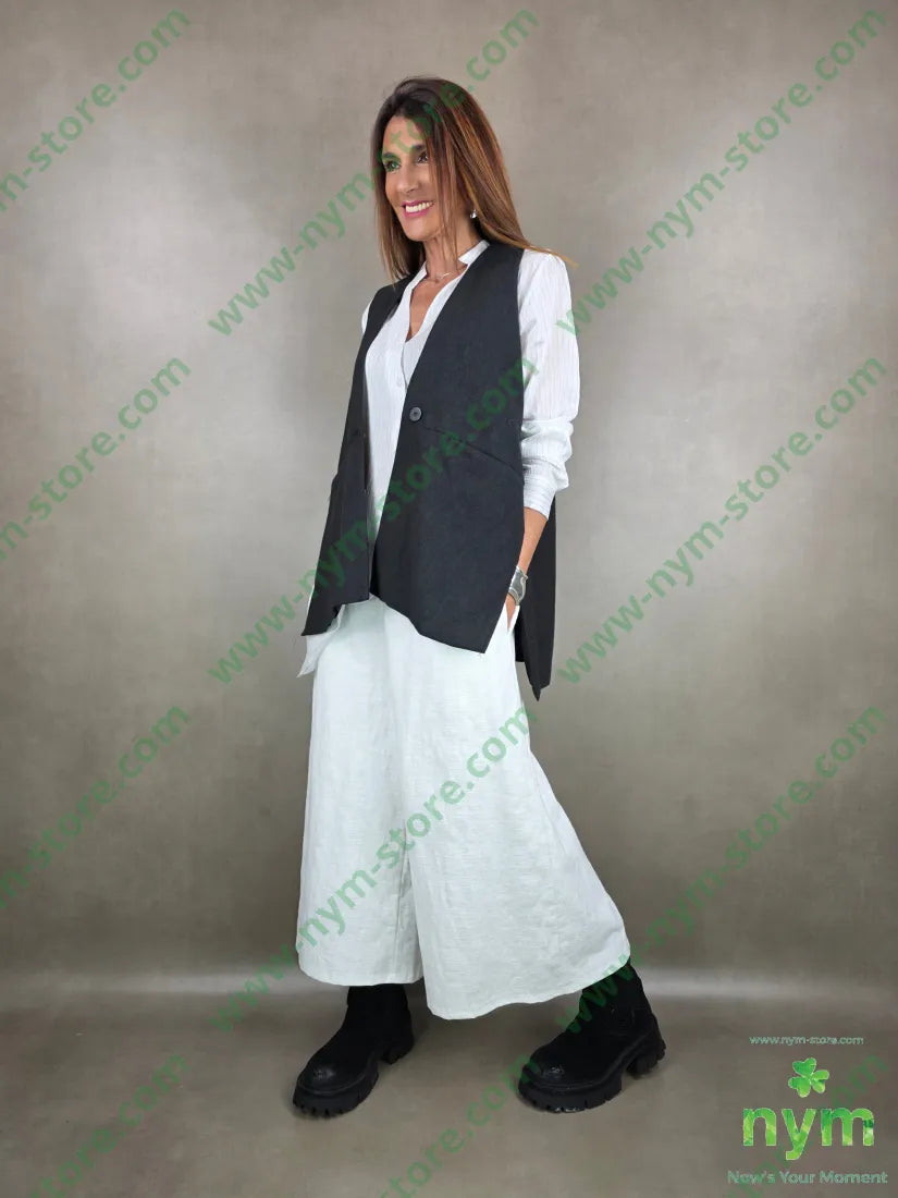 gilet trapezio interno ricamo 50pl30ny20co CAPOSPALLA