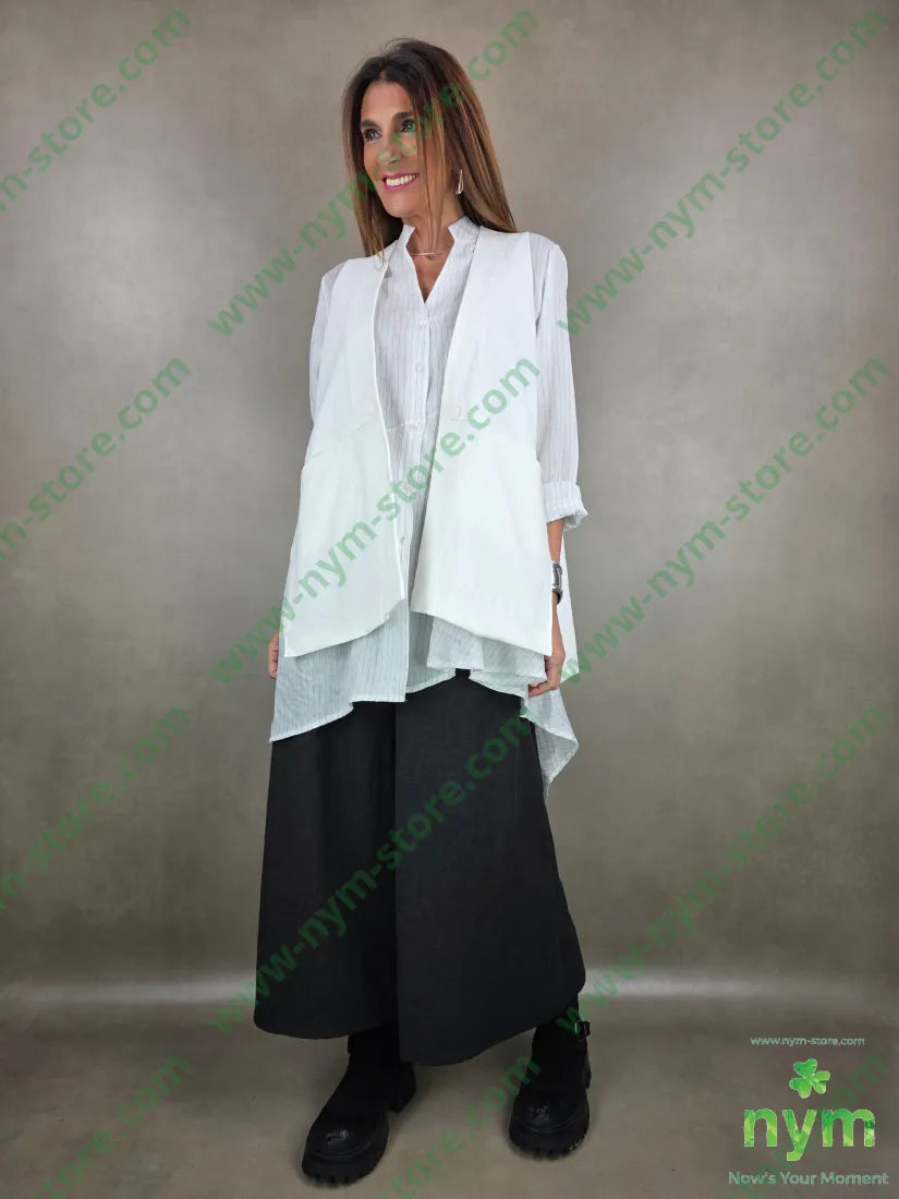 gilet trapezio interno ricamo 50pl30ny20co CAPOSPALLA