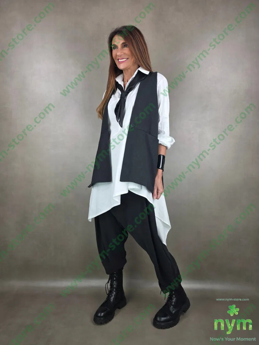 gilet trapezio interno ricamo 50pl30ny20co CAPOSPALLA