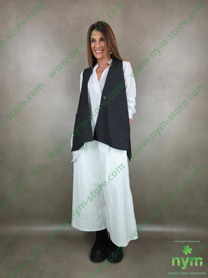 gilet trapezio interno ricamo 50pl30ny20co CAPOSPALLA