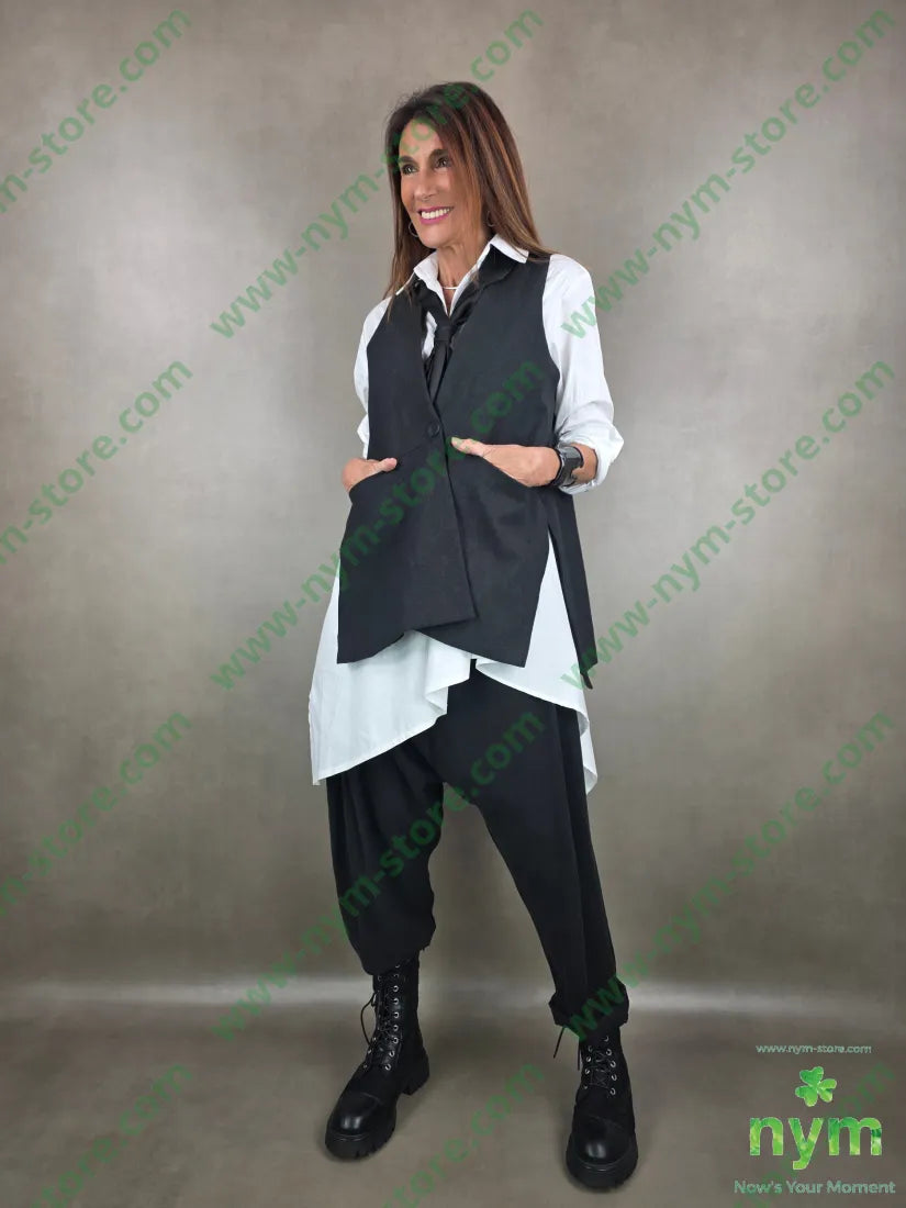 gilet trapezio interno ricamo 50pl30ny20co CAPOSPALLA